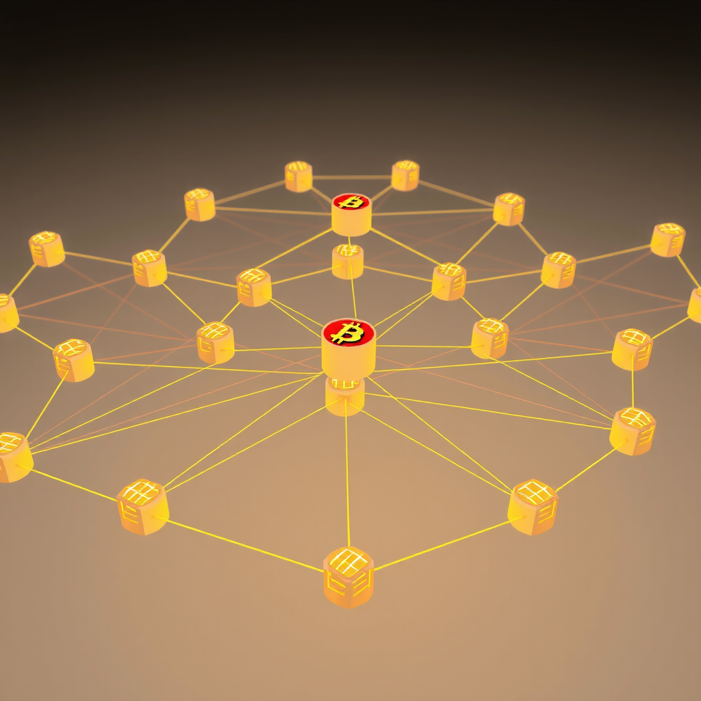 Diagrama visual de uma rede distribuída mostrando múltiplos nós conectados alcançando consenso, com linhas de comunicação entre eles e blocos sendo validados simultaneamente em diferentes pontos da rede