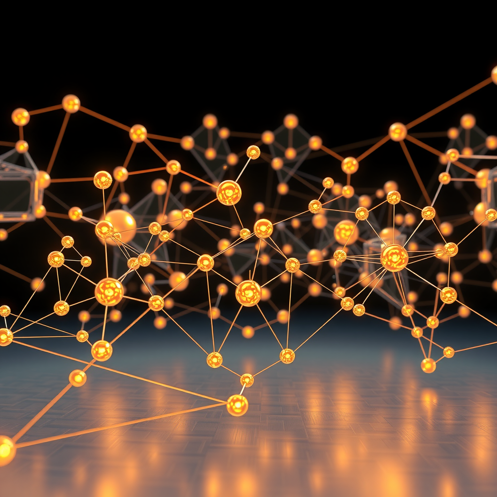 Visualização futurista de mecanismos de consenso emergentes, mostrando diferentes estruturas de rede incluindo DAGs, sistemas híbridos, e nós validadores interconectados com tecnologias avançadas